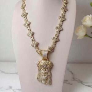 Iced Out Gold Jesus Piece B 0 A 6